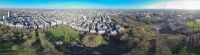 360° AERIAL PANORAMA OF BUCKINGHAM PALACE